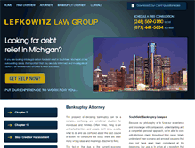 Tablet Screenshot of lefkowitzlawgroup.com